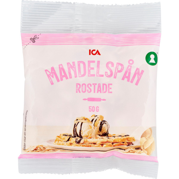ICA Mandelspån Rostade