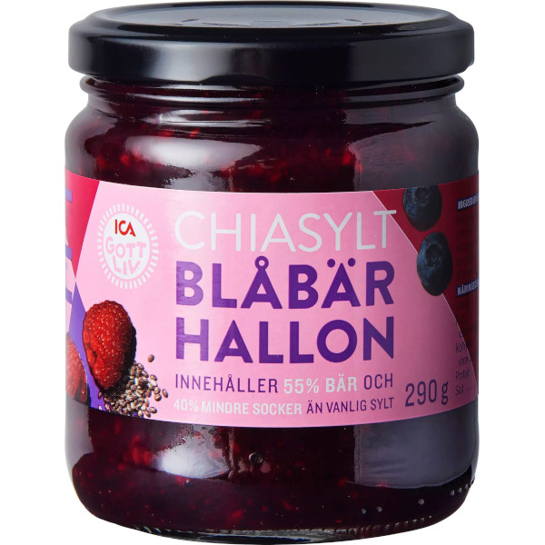 ICA Gott Liv Chiasylt Blåbär & Hallon