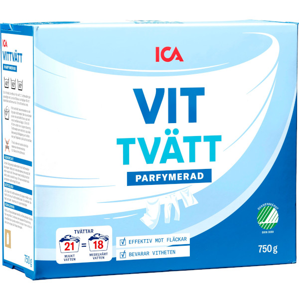 ICA Tvättmedel Vittvätt Parfymerad