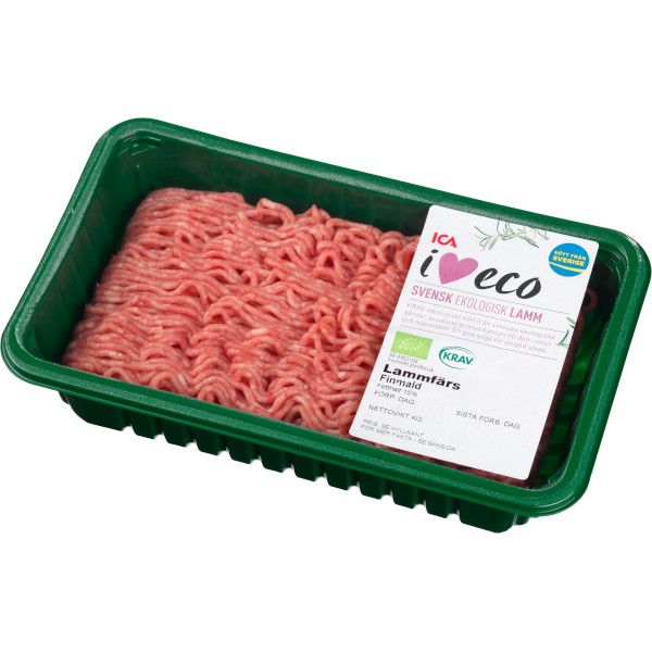ICA I Love Eco Lammfärs Finmald Ekologisk