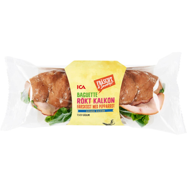 ICA Baguette Rök Kalkon & Färskost Pepparrot