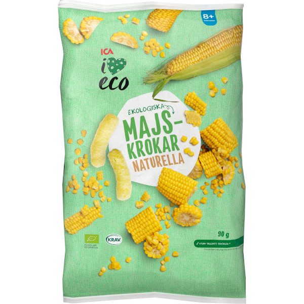 ICA I Love Eco Majskrokar Naturella Ekologiska