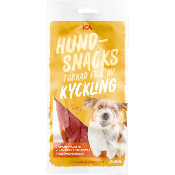 ICA Hundsnacks Torkad Kycklingfilé