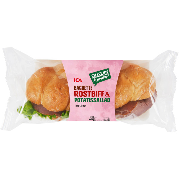 ICA Baguette Rostbiff & Potatissallad