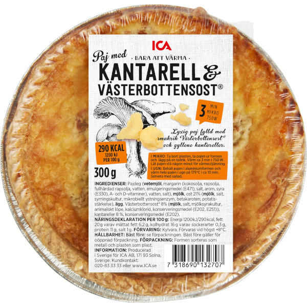 ICA Paj Kantarell & Västerbottensost