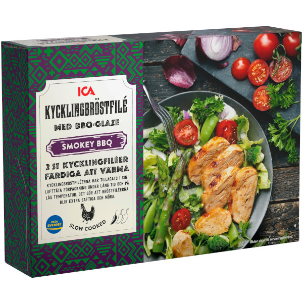 ICA Kycklingbröstfilé Smokey BBQ Slow Cooked
