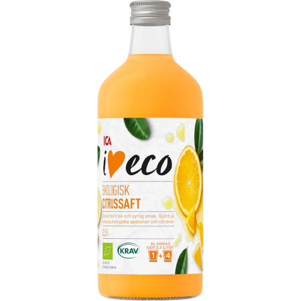 ICA I Love Eco Citrussaft Ekologisk