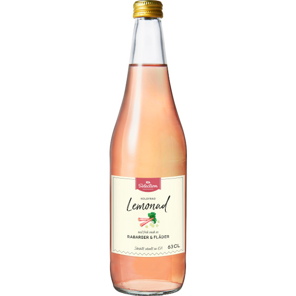 ICA Selection Lemonad Kolsyrad Rabarber & Fläder