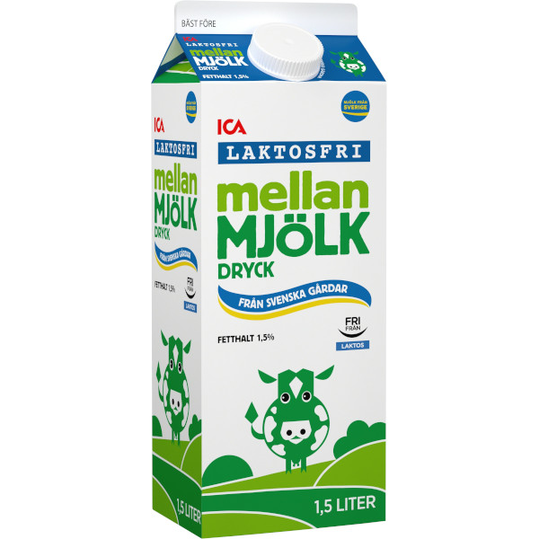 ICA Mellanmjölkdryck Laktosfri