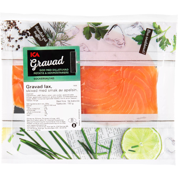 ICA Lax Gravad Apelsin Skivad