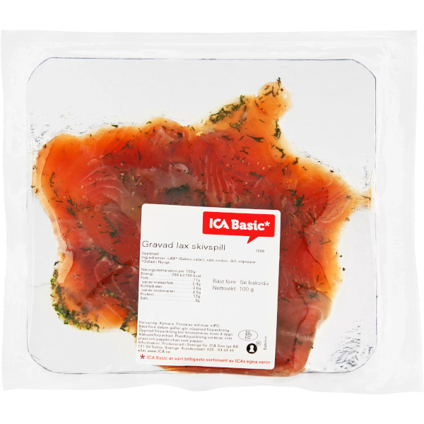 ICA Basic Lax Gravad Skivspill