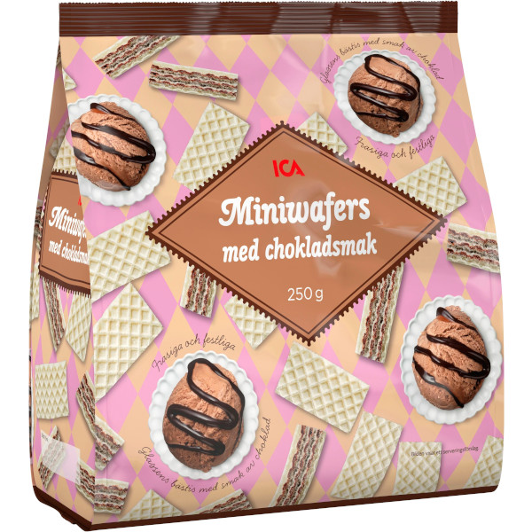 ICA Miniwafers Chokladsmak