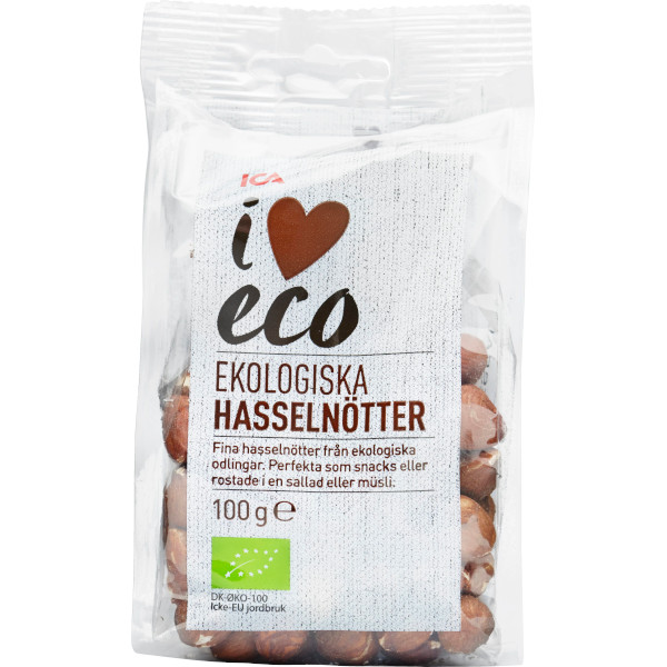 ICA I Love Eco Hasselnötter Ekologiska