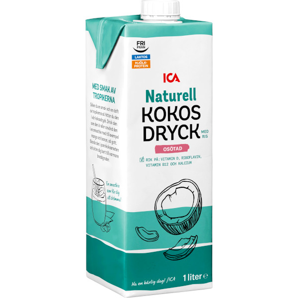 ICA Kokosdryck Naturell