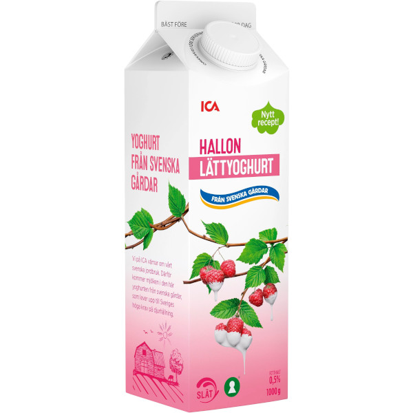 ICA Lättyoghurt Hallon