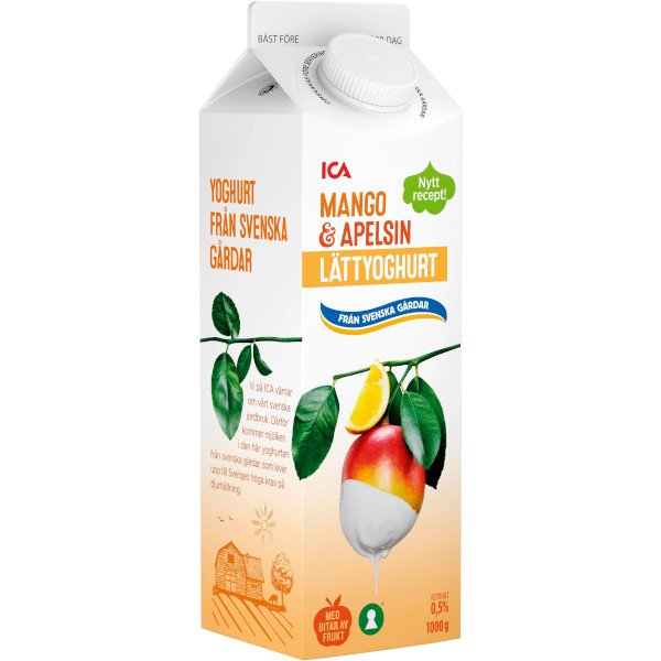 ICA Lättyoghurt Mango & Apelsin