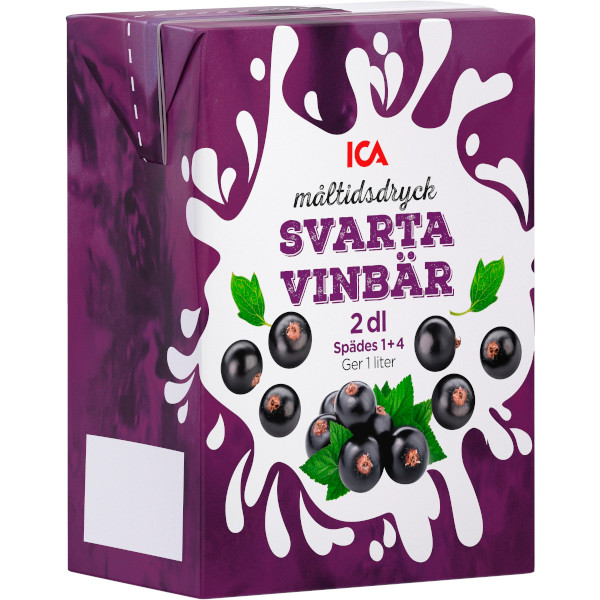 ICA Måltidsdryck Svarta Vinbär