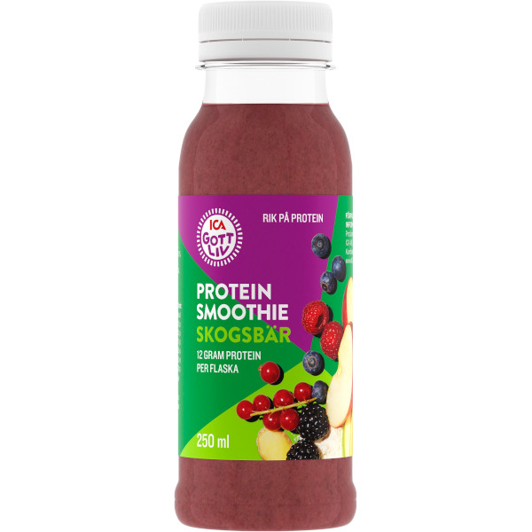 ICA Gott Liv Proteinsmoothie Skogsbär