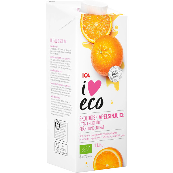 ICA I Love Eco Apelsinjuice Ekologisk