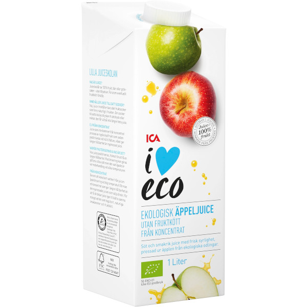 ICA I Love Eco Äppeljuice Ekologisk