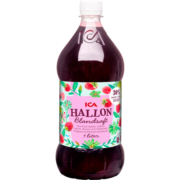 ICA Blandsaft Hallon Högkonc