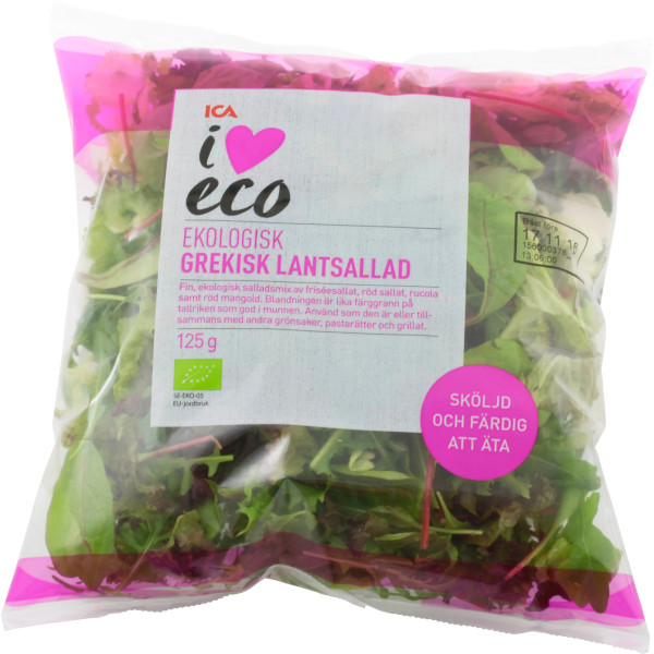 ICA I Love Eco Grekisk Lantsallad Ekologisk
