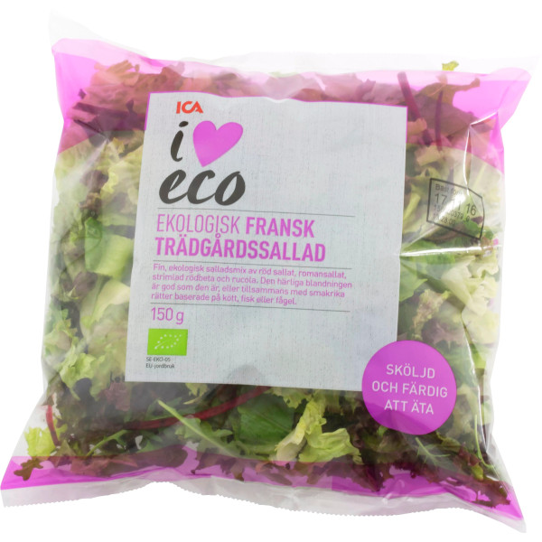 ICA I Love Eco Fransk Trädgårdssallad Ekologisk