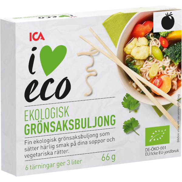 ICA I Love Eco Grönsaksbuljong Tärningar Ekologisk