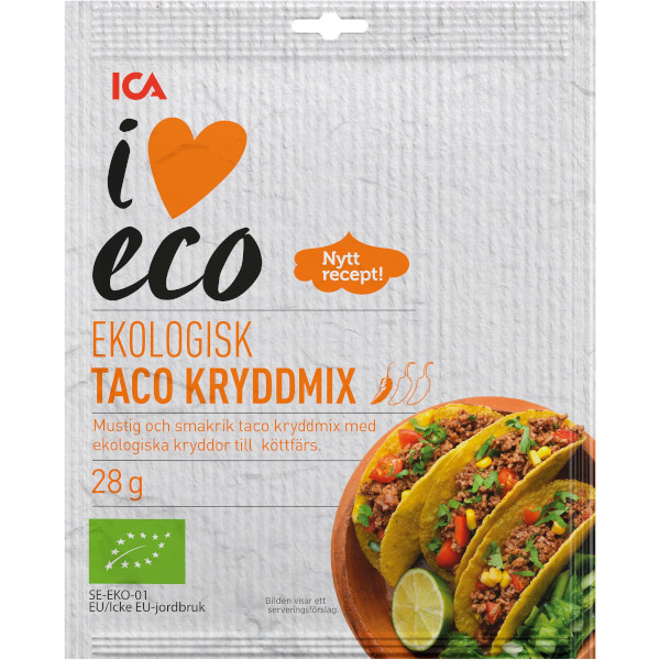 ICA I Love Eco Kryddmix Taco Ekologisk