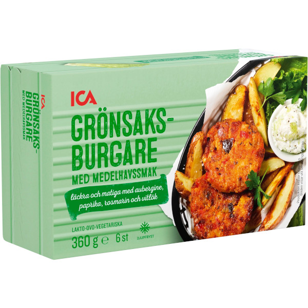 ICA Grönsaksburgare Medelhavssmak