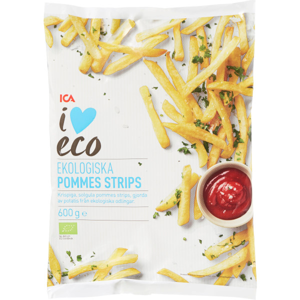 ICA I Love Eco Pommes Strips Ekologiska