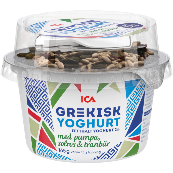ICA Grekisk Yoghurt & Pumpa/Solros/Tranbär