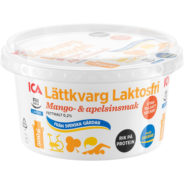 ICA Lättkvarg Mango & Apelsin Laktosfri