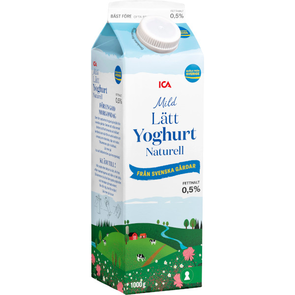 ICA Lättyoghurt Mild Naturell