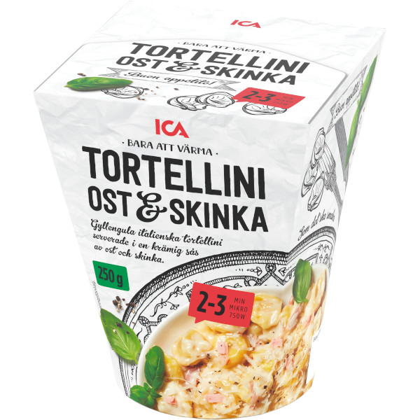 ICA Tortellini Ost & Skinka
