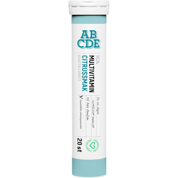 ICA Apotek Hjärtat Vitamin ABCDE Citrussmak