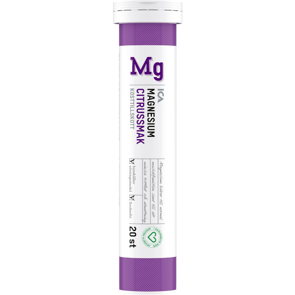 ICA Apotek Hjärtat Magnesium Citrussmak