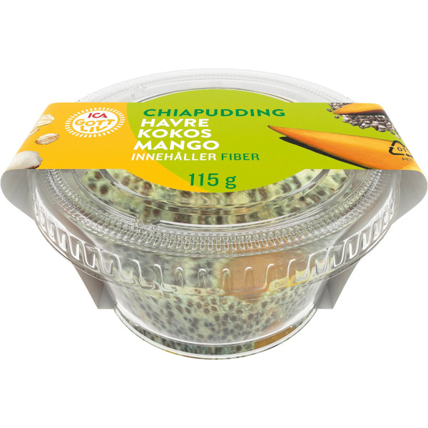 ICA Gott Liv Chiapudding Havre/Kokos/Mango