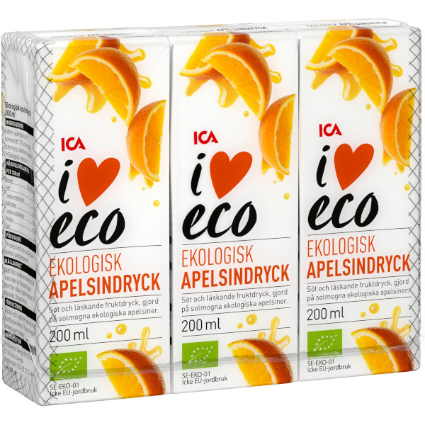 ICA I Love Eco Apelsindryck Ekologisk