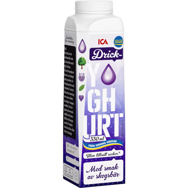 ICA Drickyoghurt Skogsbär UTS