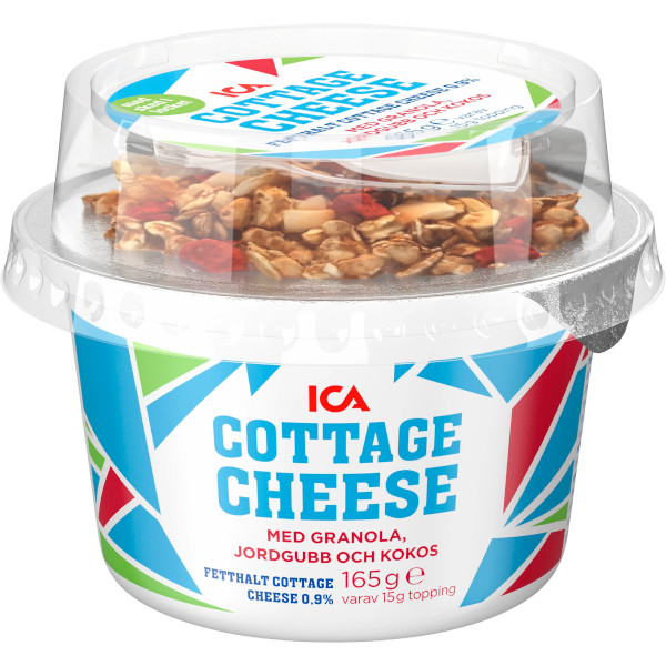 ICA Cottage Cheese & Granola/Jordgubb/Kokos