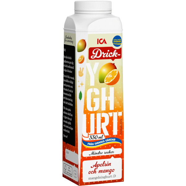 ICA Drickyoghurt Apelsin & Mango