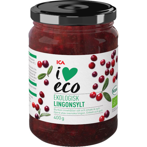 ICA I Love Eco Lingonsylt Ekologisk