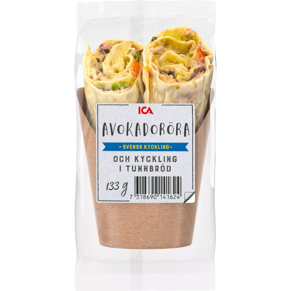 ICA Tunnbrödswrap Avokadoröra & Kyckling