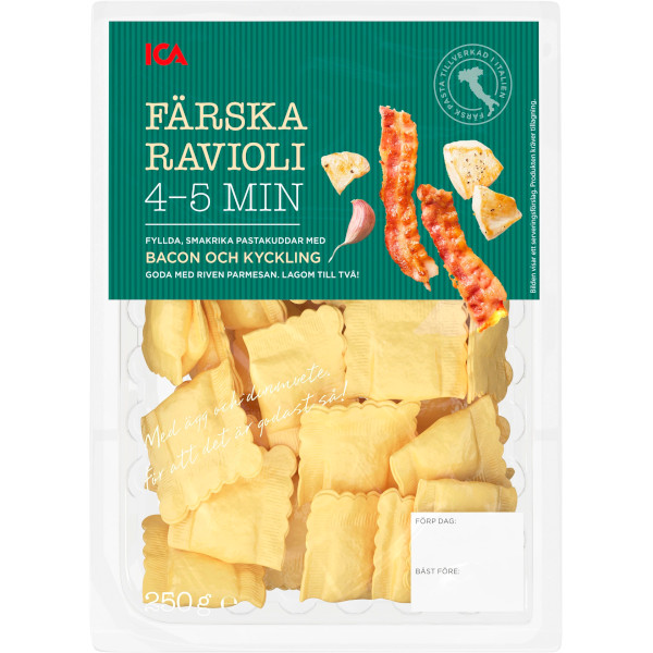 ICA Ravioli Bacon & Kyckling