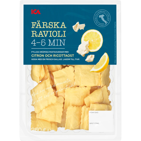 ICA Ravioli Citron & Ricottaost