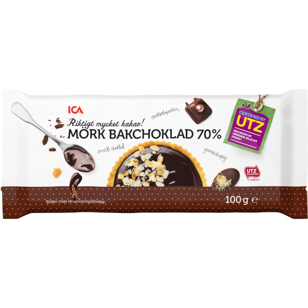 ICA Bakchoklad Mörk 70%