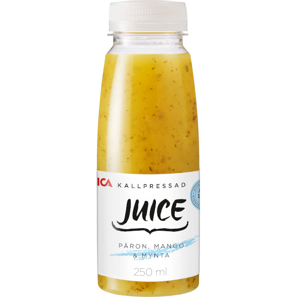 ICA Kallpressad Juice Päron/Mango/Mynta