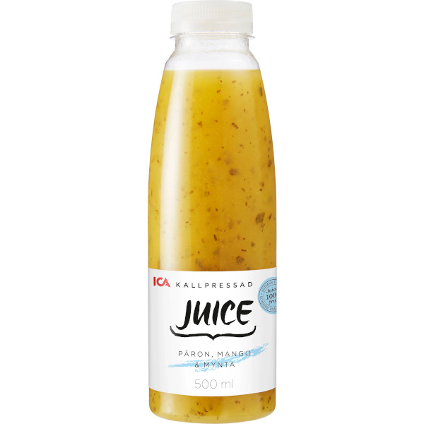 ICA Kallpressad Juice Päron/Mango/Mynta