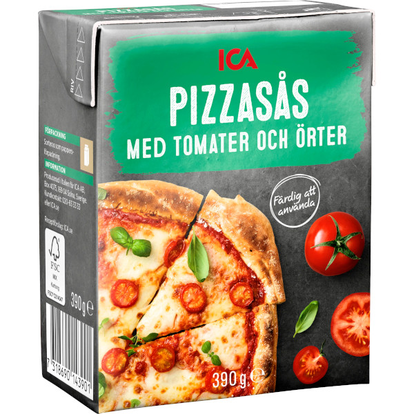 ICA Pizzasås Tomater & Örter